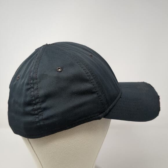 Under Armour Camo Logo Fitted Baseball Hat Black Large Vent Holes - Picture 5 of 9